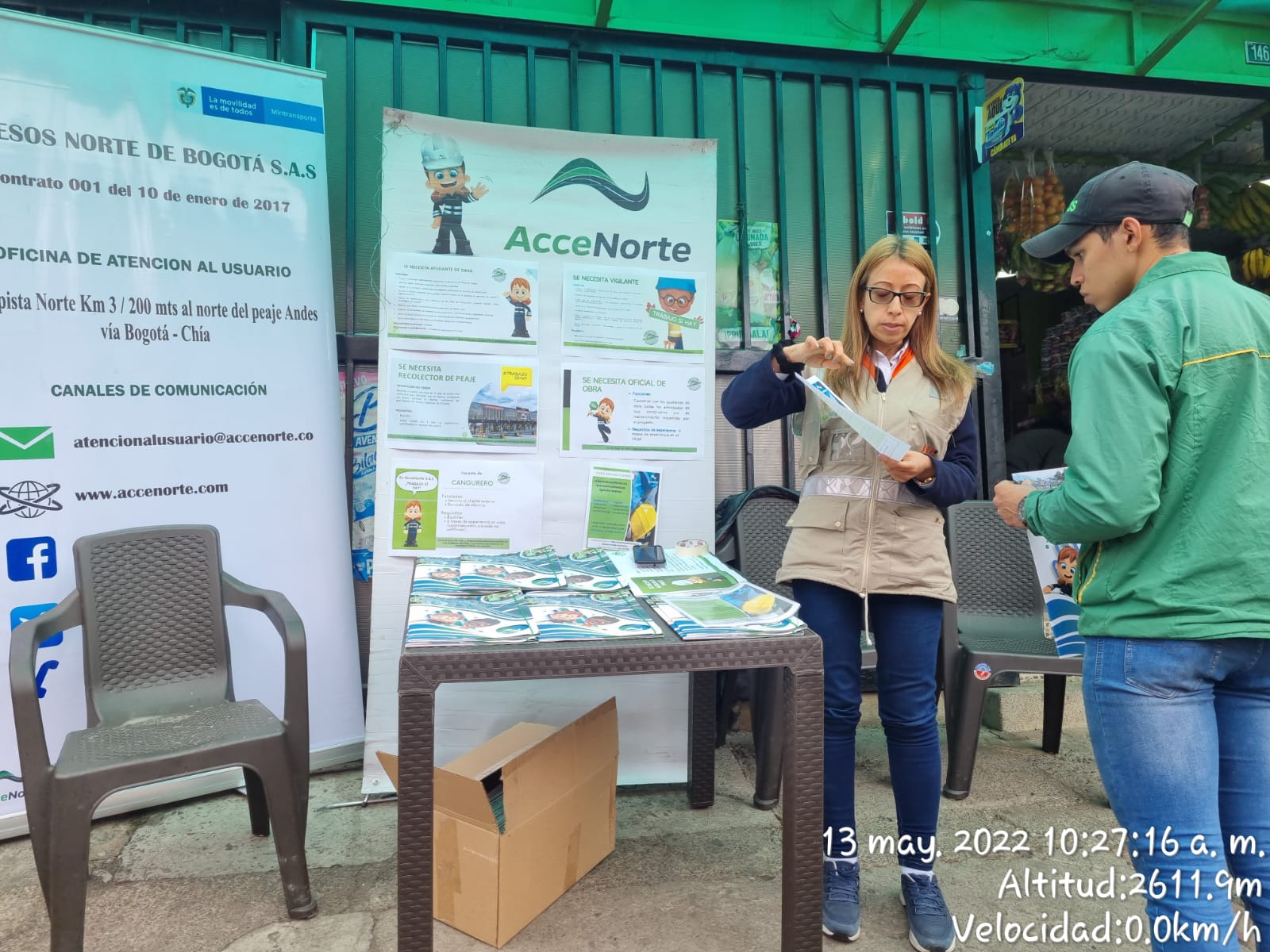 entrega de brochure