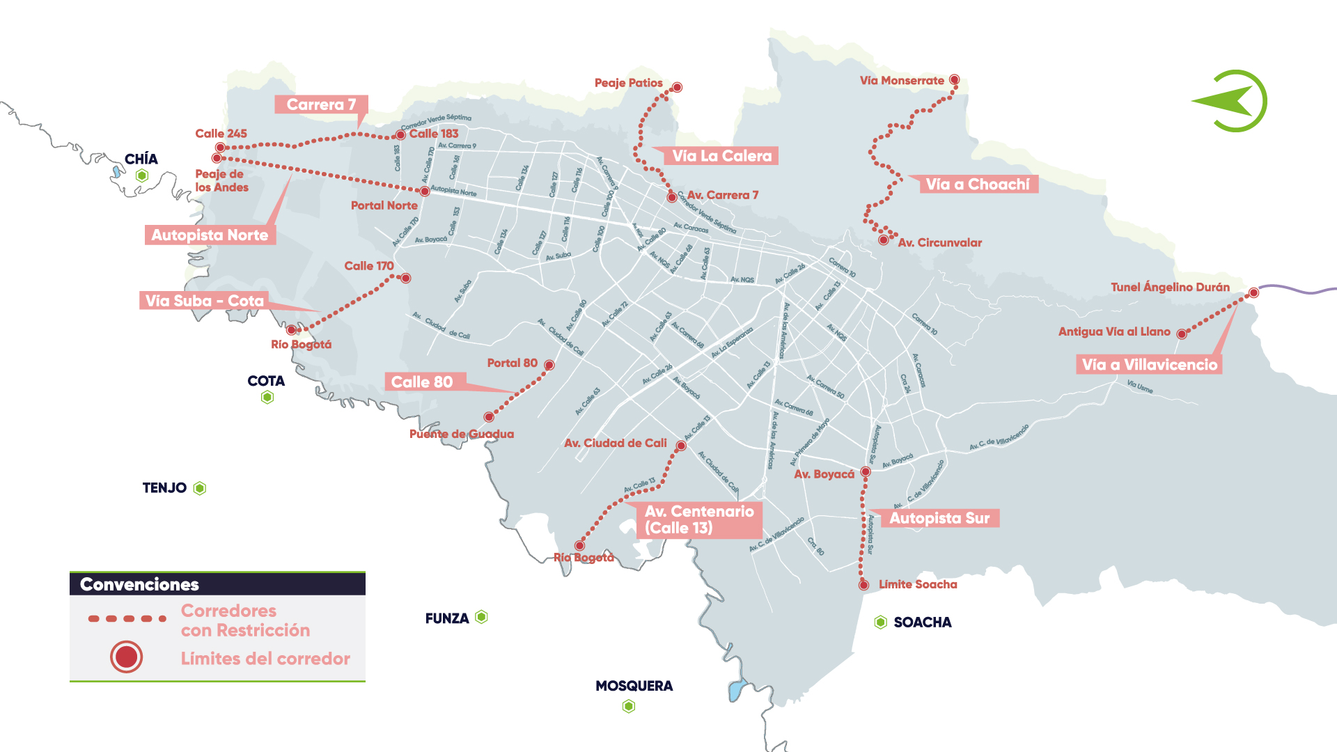 mapa pico y placa regional