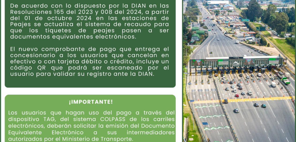 Tiquetes de peajes como documentos electrónicos