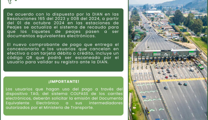 Tiquetes de peajes como documentos electrónicos 